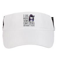 I Like Murder Shows And Maybe 3 People Adult Drive Performance Visor