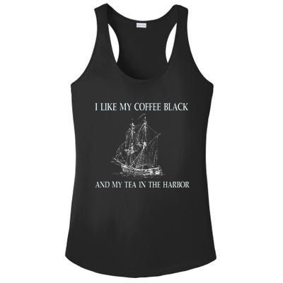 I Like My Coffee Black And Tea In The Harbor Ladies PosiCharge Competitor Racerback Tank