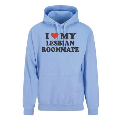 I Love My Lesbian Roommate Girlfriend Unisex Surf Hoodie