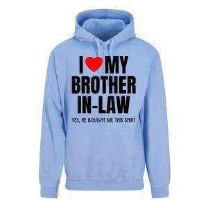 I Love My Brother InLaw Funny Favorite For Sister InLaw Unisex Surf Hoodie