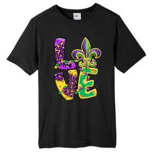 I Love Mardi Gras For Matching Family Fleur De Lis Tall Fusion ChromaSoft Performance T-Shirt