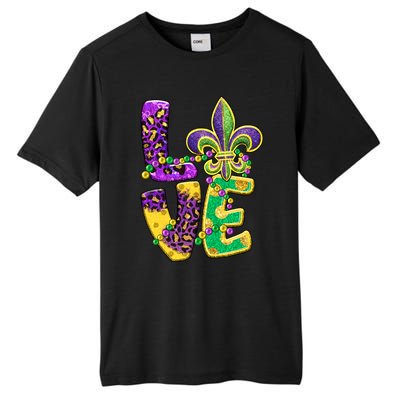 I Love Mardi Gras For Matching Family Fleur De Lis Tall Fusion ChromaSoft Performance T-Shirt