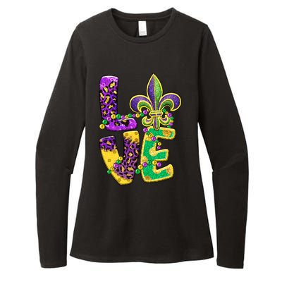 I Love Mardi Gras For Matching Family Fleur De Lis Womens CVC Long Sleeve Shirt