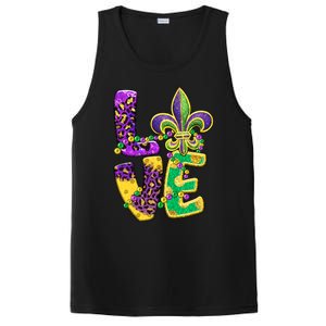 I Love Mardi Gras For Matching Family Fleur De Lis PosiCharge Competitor Tank