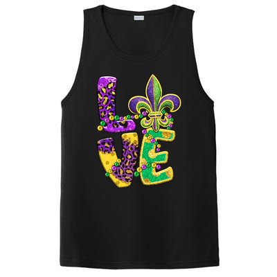 I Love Mardi Gras For Matching Family Fleur De Lis PosiCharge Competitor Tank