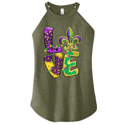 I Love Mardi Gras For Matching Family Fleur De Lis Women’s Perfect Tri Rocker Tank