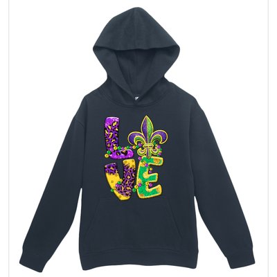 I Love Mardi Gras For Matching Family Fleur De Lis Urban Pullover Hoodie