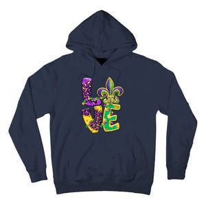 I Love Mardi Gras For Matching Family Fleur De Lis Tall Hoodie