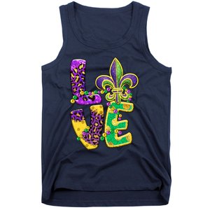 I Love Mardi Gras For Matching Family Fleur De Lis Tank Top