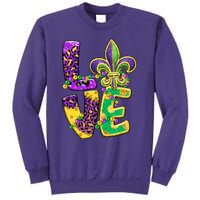 I Love Mardi Gras For Matching Family Fleur De Lis Sweatshirt