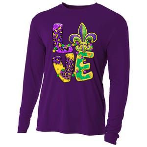 I Love Mardi Gras For Matching Family Fleur De Lis Cooling Performance Long Sleeve Crew