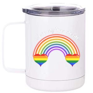 I Love My Two 2 Moms Mamas Mothers Lgbt 12 oz Stainless Steel Tumbler Cup