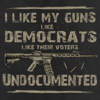 I Like My Guns Like Democrats Like Their Voters Undocumented Cool Comfort Performance Bucket Hat