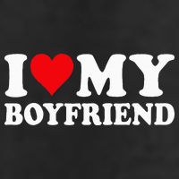 I Love My Boyfriend I Heart My Boyfriend BF 7 Panel Mesh Trucker Snapback Hat