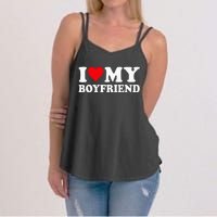 I Love My Boyfriend I Heart My Boyfriend BF Women's Strappy Tank