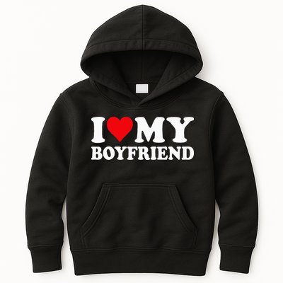 I Love My Boyfriend I Heart My Boyfriend BF Kids Hoodie