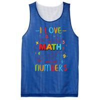 I Love Math And Eat Numbers Pi Day Great Gift Happy Pi Day Great Gift Mesh Reversible Basketball Jersey Tank