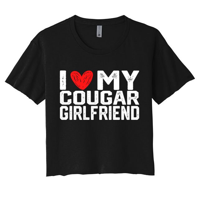 I Love My Cougar Girlfriend I Heart My Cougar Girlfriend Crop Top
