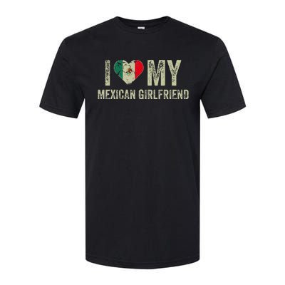 I Love My Mexican Girlfriend Mexico Flag Funny Boyfriend Softstyle® CVC T-Shirt