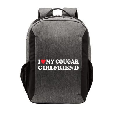 I Love My Cougar Girlfriend I Heart My Cougar Girlfriend GF Vector Backpack