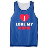 I Love My Loving Mama Grandma Grand Family Gift Mesh Reversible Basketball Jersey Tank