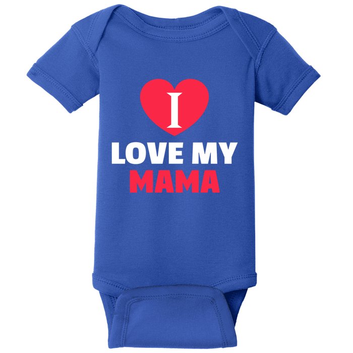 I Love My Loving Mama Grandma Grand Family Gift Baby Bodysuit