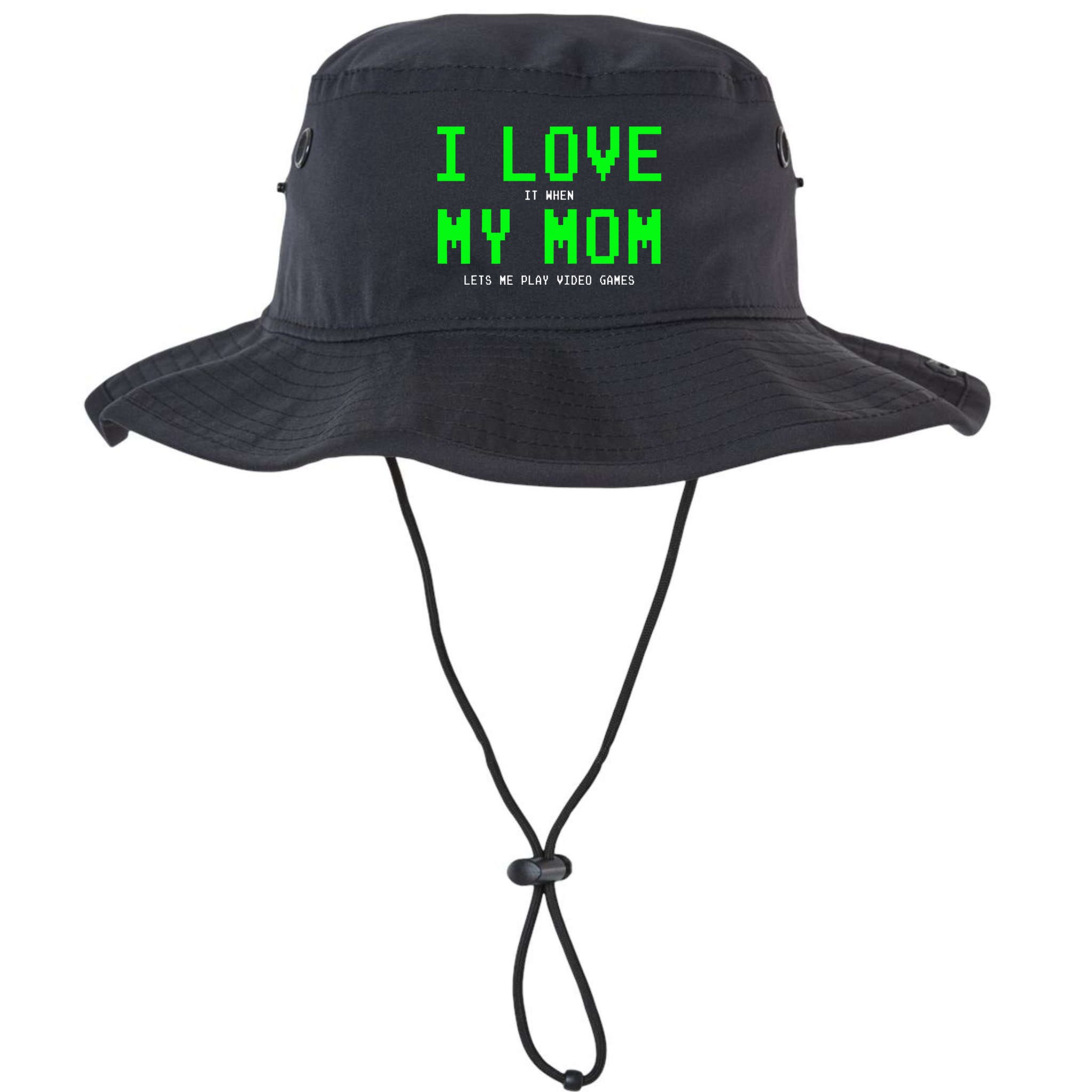 I Love My Mom Gamer Gifts For Video Games Bucket Hat
