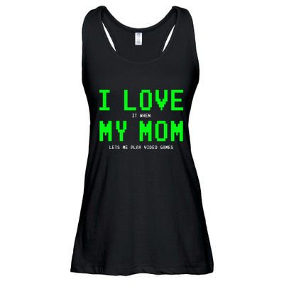 I Love My Mom Gamer Gifts For Video Games Ladies Essential Flowy Tank