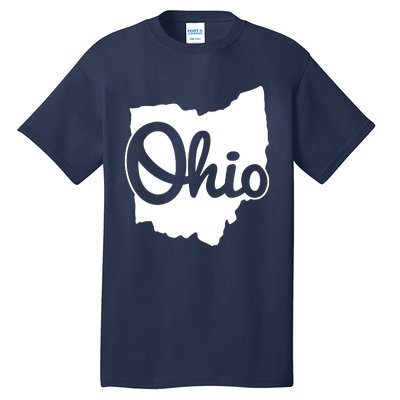 I Love My Ohio Home Script Ohio Buckeye State Tall T-Shirt