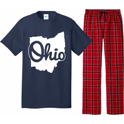 I Love My Ohio Home Script Ohio Buckeye State Pajama Set