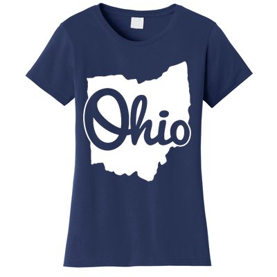 I Love My Ohio Home Script Ohio Buckeye State Women's T-Shirt