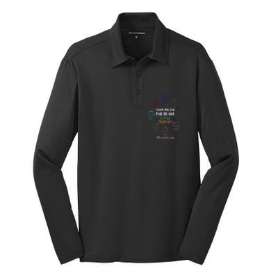 I Love My Job Lunch Lady Happy First Day Of School Silk Touch Performance Long Sleeve Polo