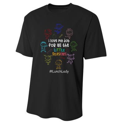 I Love My Job Lunch Lady Happy First Day Of School Performance Sprint T-Shirt