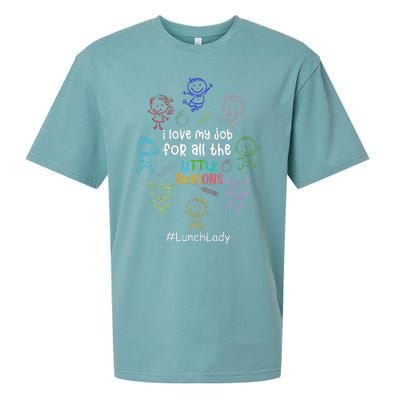 I Love My Job Lunch Lady Happy First Day Of School Sueded Cloud Jersey T-Shirt