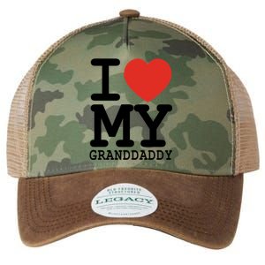 I Love My Granddaddy Family Matching Valentines Day Great Gift Legacy Tie Dye Trucker Hat