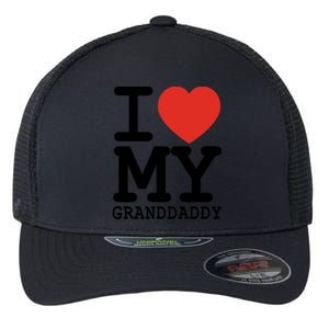 I Love My Granddaddy Family Matching Valentines Day Great Gift Flexfit Unipanel Trucker Cap