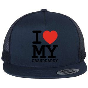 I Love My Granddaddy Family Matching Valentines Day Great Gift Flat Bill Trucker Hat