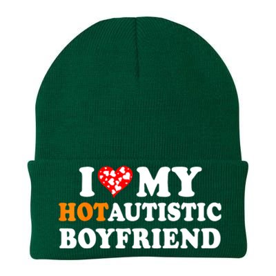 I Love My Hot Autistic Boyfriend Knit Cap Winter Beanie