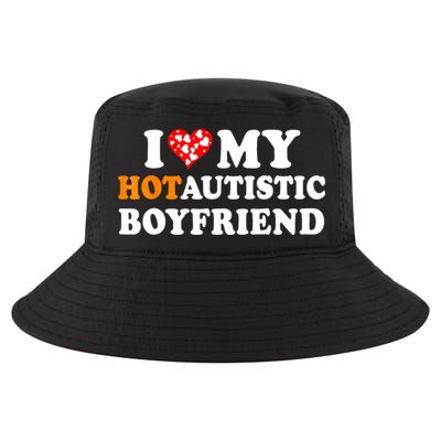 I Love My Hot Autistic Boyfriend Cool Comfort Performance Bucket Hat