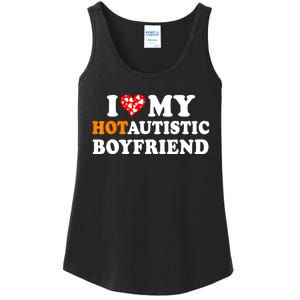 I Love My Hot Autistic Boyfriend Ladies Essential Tank