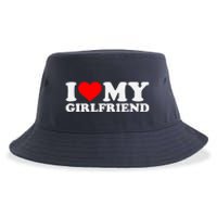 I Love My Hot Girlfriend GF I Heart My Hot Girlfriend Sustainable Bucket Hat