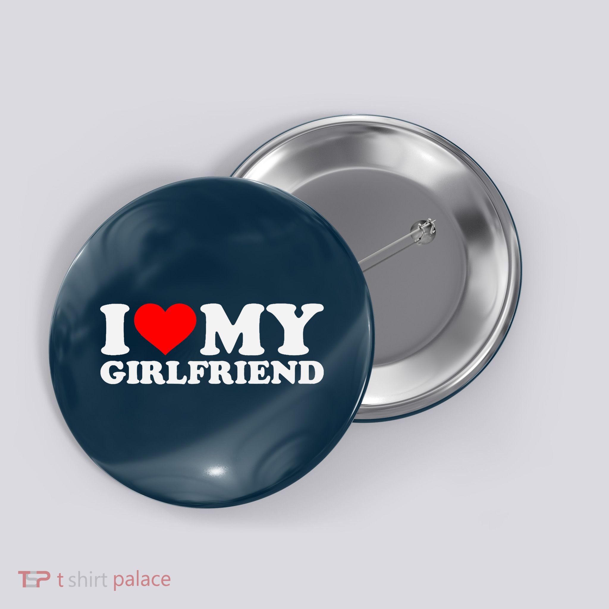 I Love My Hot Girlfriend GF I Heart My Hot Girlfriend Button