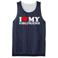 I Love My Hot Girlfriend GF I Heart My Hot Girlfriend Mesh Reversible Basketball Jersey Tank