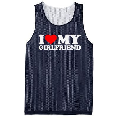 I Love My Hot Girlfriend GF I Heart My Hot Girlfriend Mesh Reversible Basketball Jersey Tank