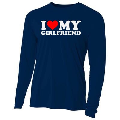 I Love My Hot Girlfriend GF I Heart My Hot Girlfriend Cooling Performance Long Sleeve Crew