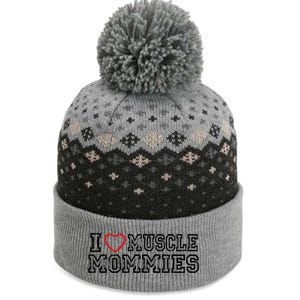 I Love Muscle Mommies, I Heart Muscle Mommies, Muscle Mommy The Baniff Cuffed Pom Beanie