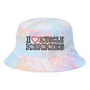 I Love Muscle Mommies, I Heart Muscle Mommies, Muscle Mommy Tie Dye Newport Bucket Hat