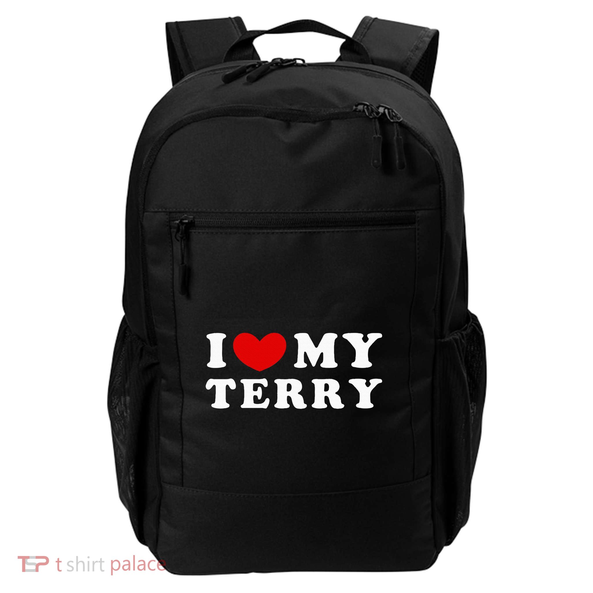 I Love My Terry Daily Commute Backpack