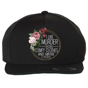 I Like Murder Shows Comfy Clothes Wool Snapback Cap