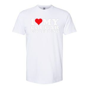 i love my cougar girlfriend i heart my cougar girlfriend gf Softstyle CVC T-Shirt